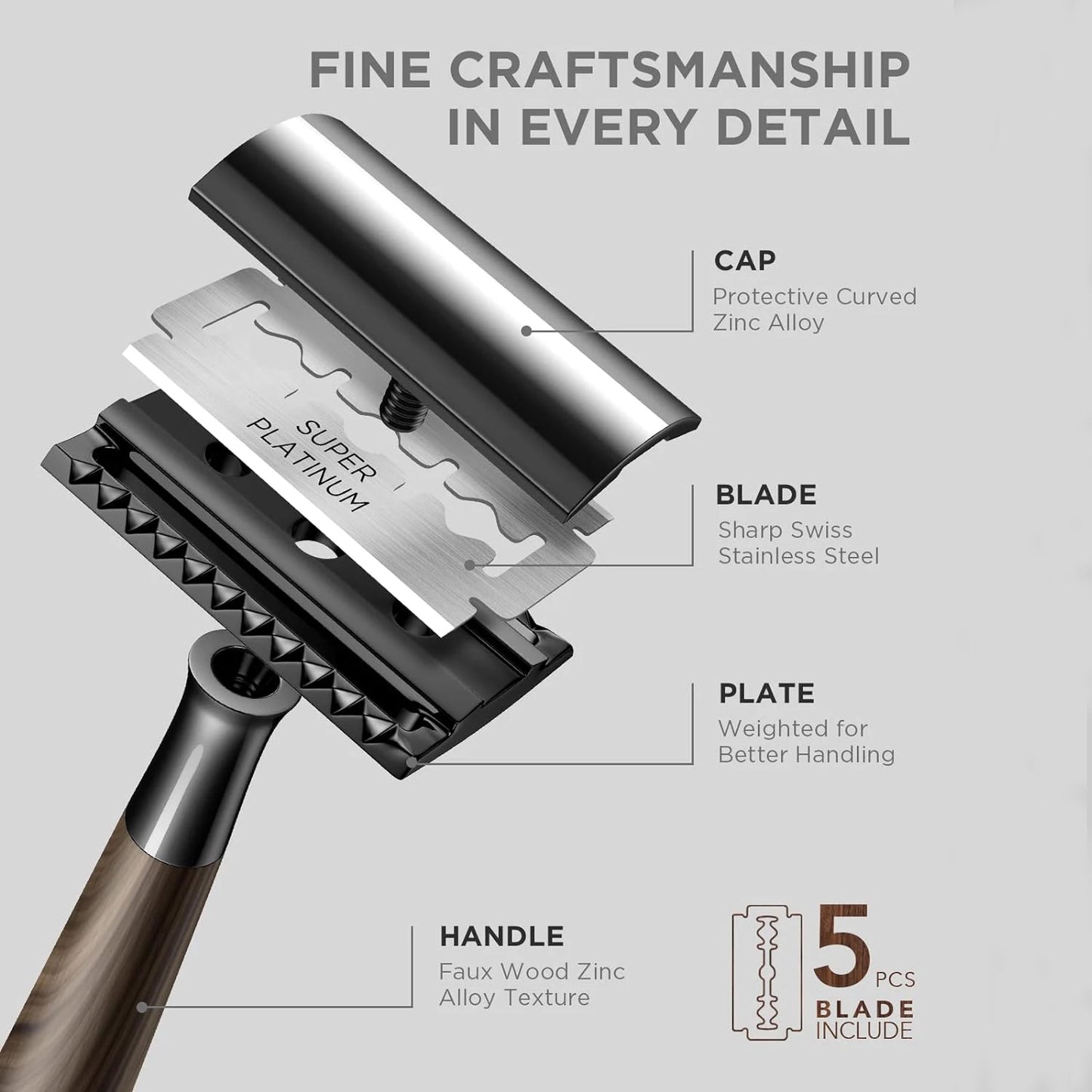 Weighted Safety Razor