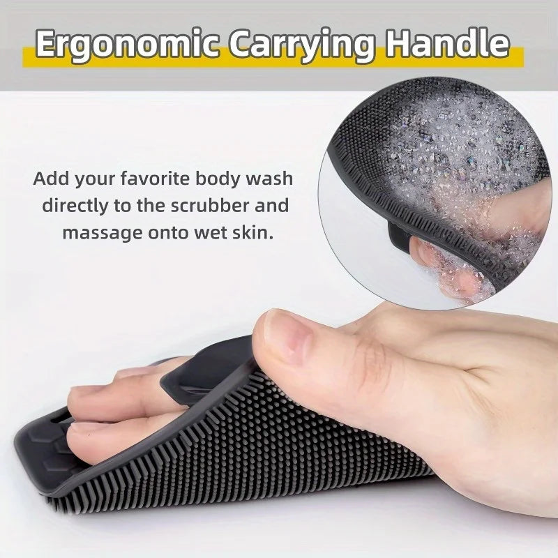 Silicone Body Scrubber – Gentle Exfoliating Shower Brush